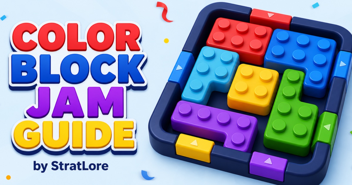 Color Block Jam puzzle guide artwork